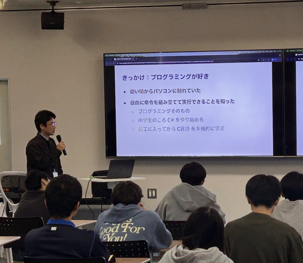 長野工業高校で講演しました