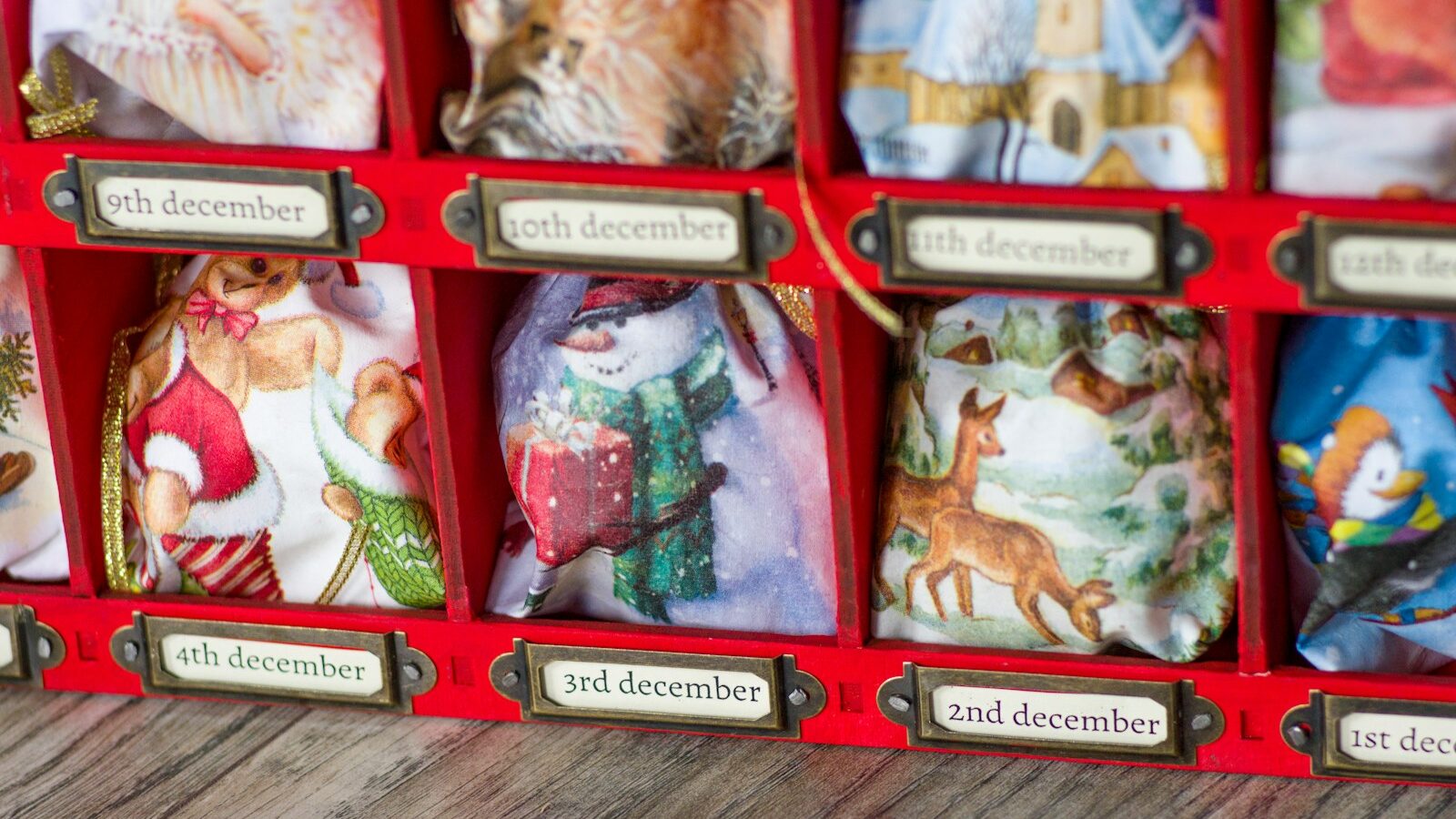 red and white food containers